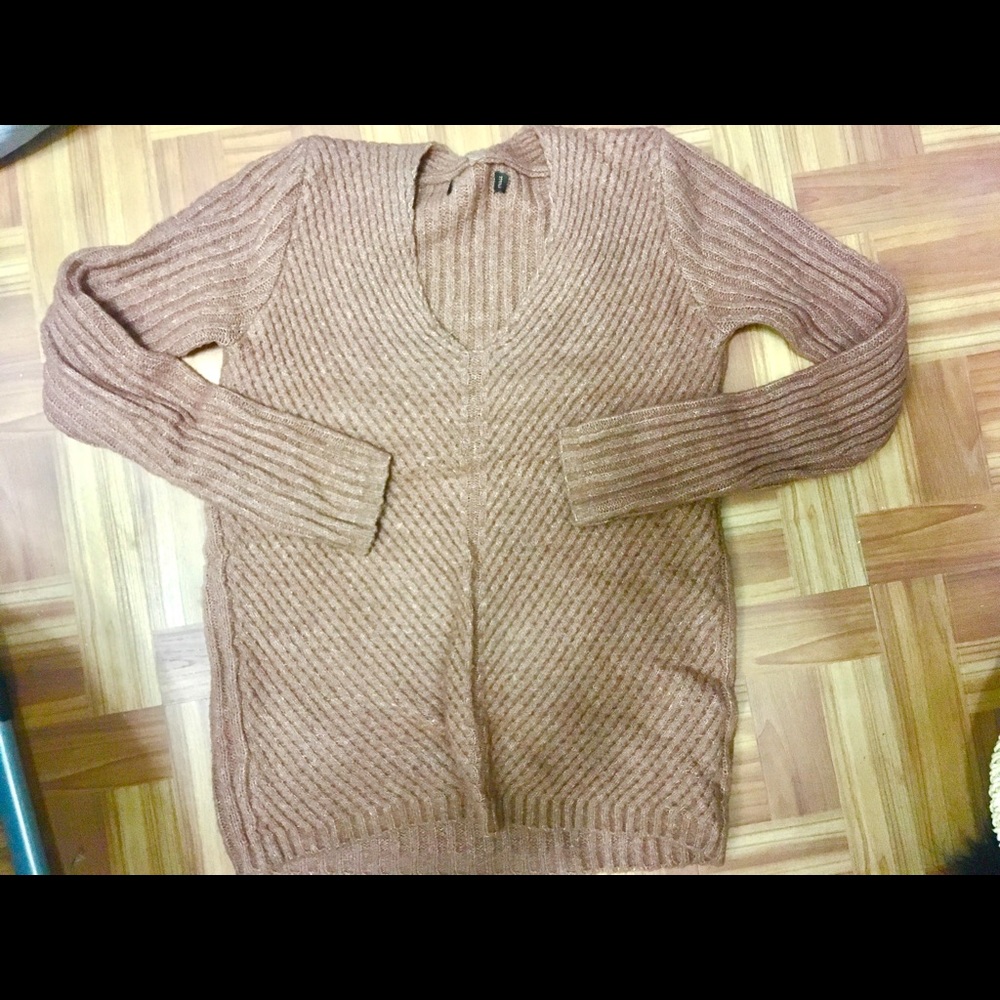 Small cozy warm sweater brown color
